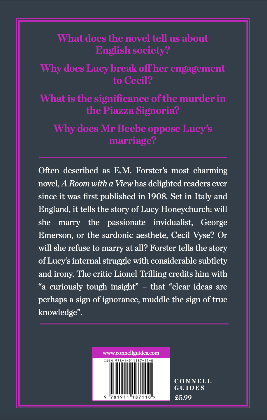 The Day x Connell Guides - The Connell Short Guide to E.M. Forster's A Room with a View