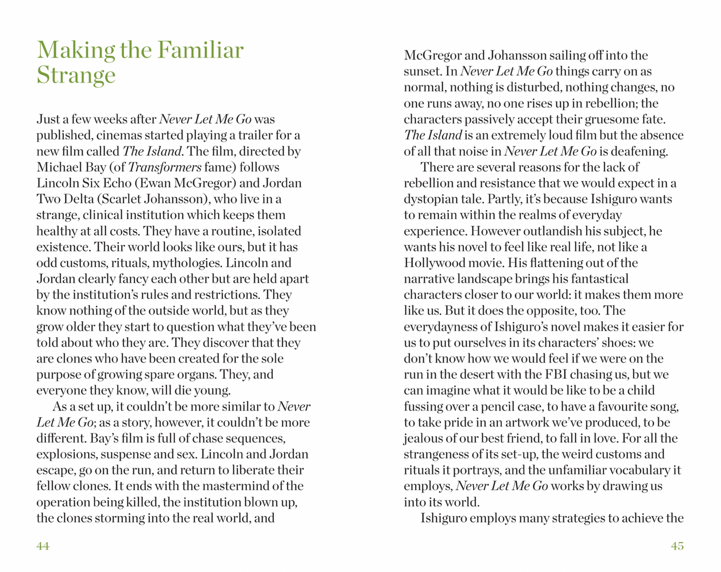 The Day x Connell Guides - The Connell Short Guide to Kazuo Ishiguro's Never Let Me Go