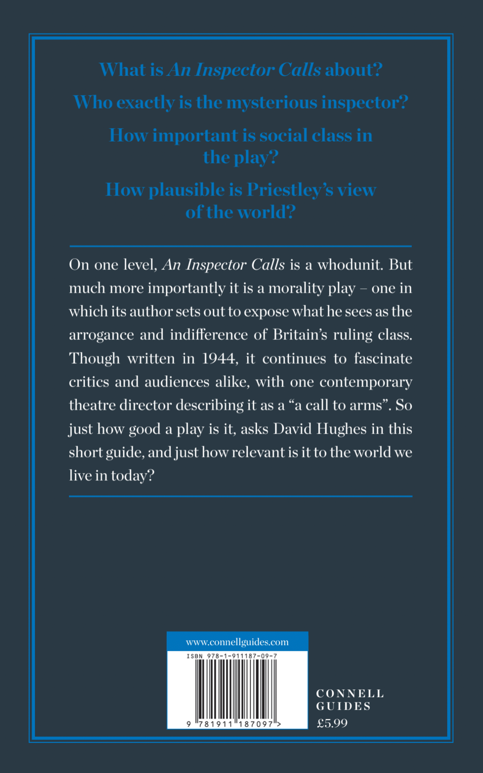 The Day x Connell Guides - The Connell Short Guide to J.B. Priestley's An Inspector Calls