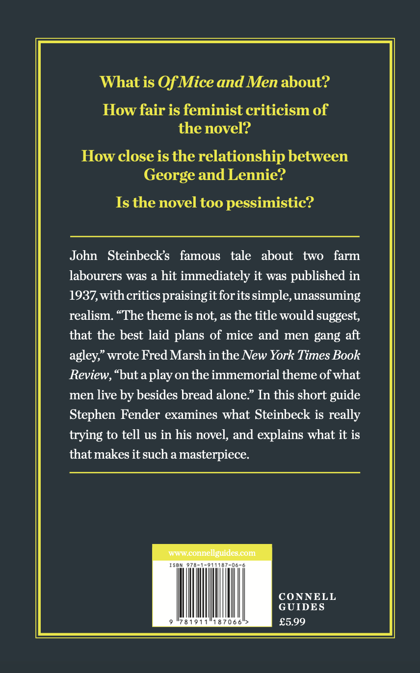 The Day x Connell Guides - The Connell Short Guide to John Steinbeck's Of Mice and Men