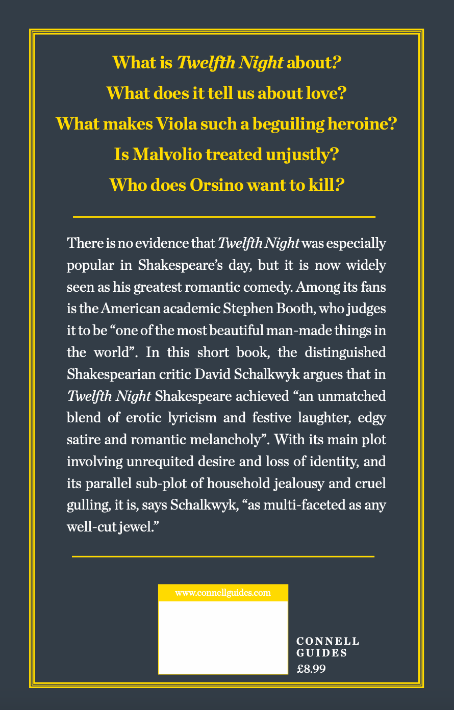 The Day x Connell Guides - The Connell Guide to Shakespeare's Twelfth Night